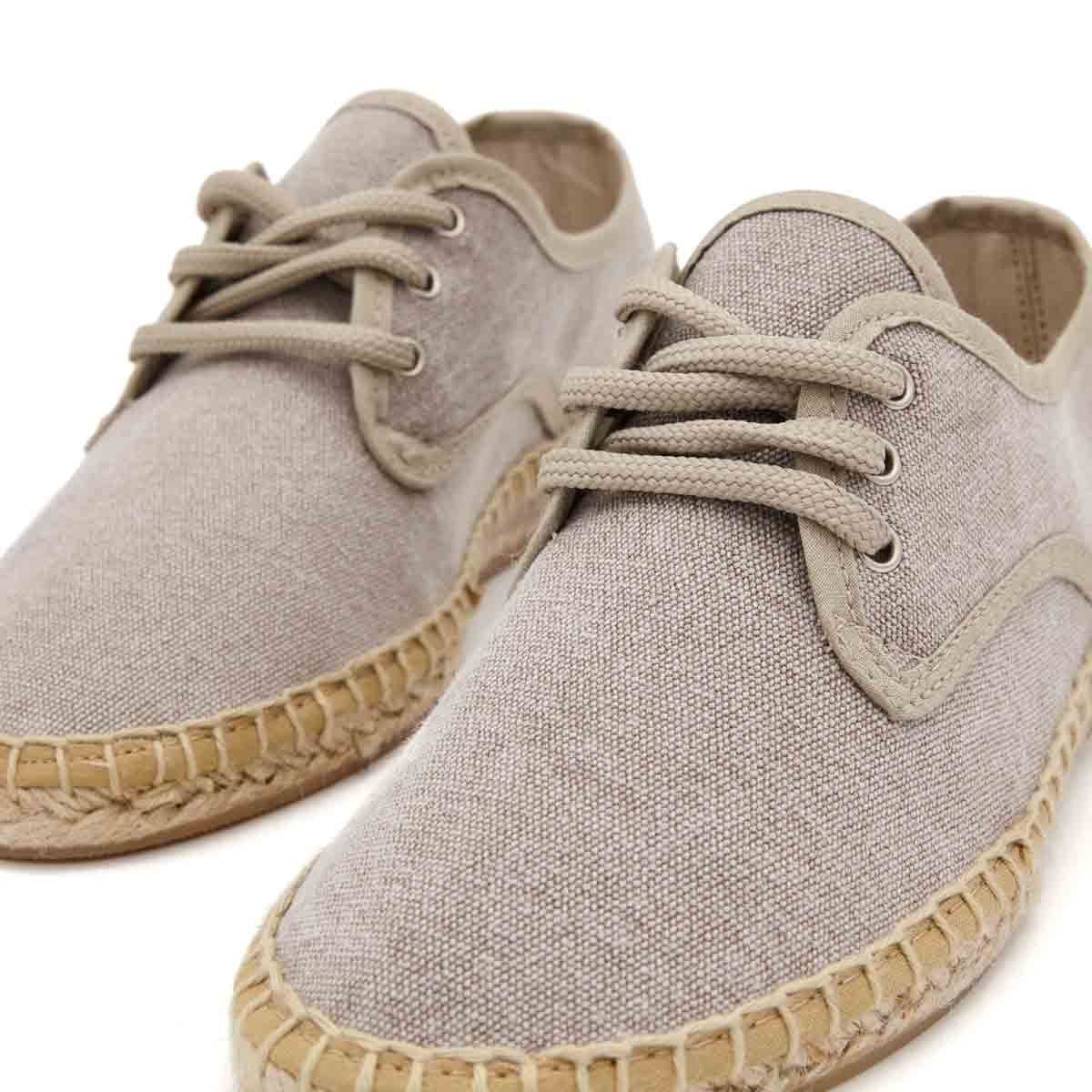 Alpargata Blucher Lona Terra Taupe