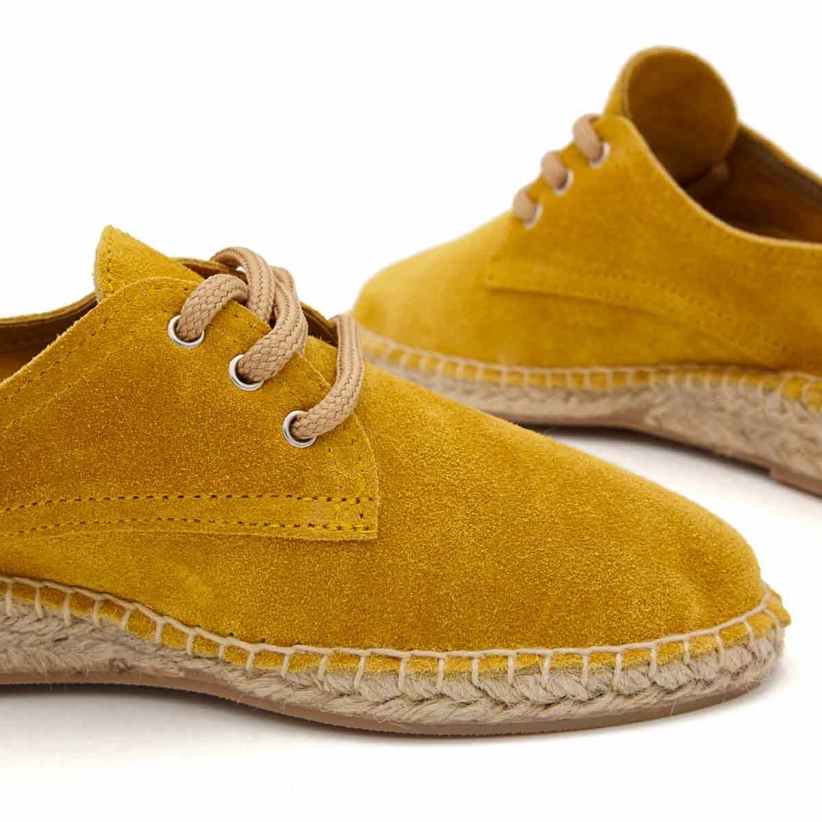 Alpargata Blucher Serraje Mostaza