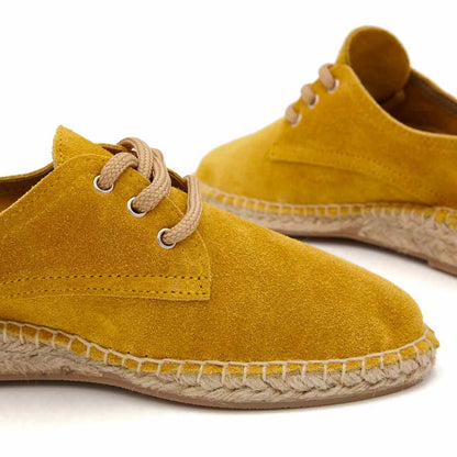 Alpargata Blucher Serraje Mostaza