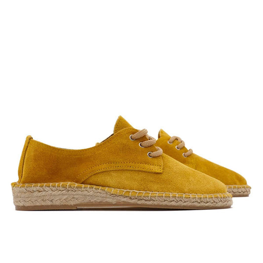 Alpargata Blucher Serraje Mostaza
