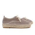 Alpargata Blucher Serraje Taupe