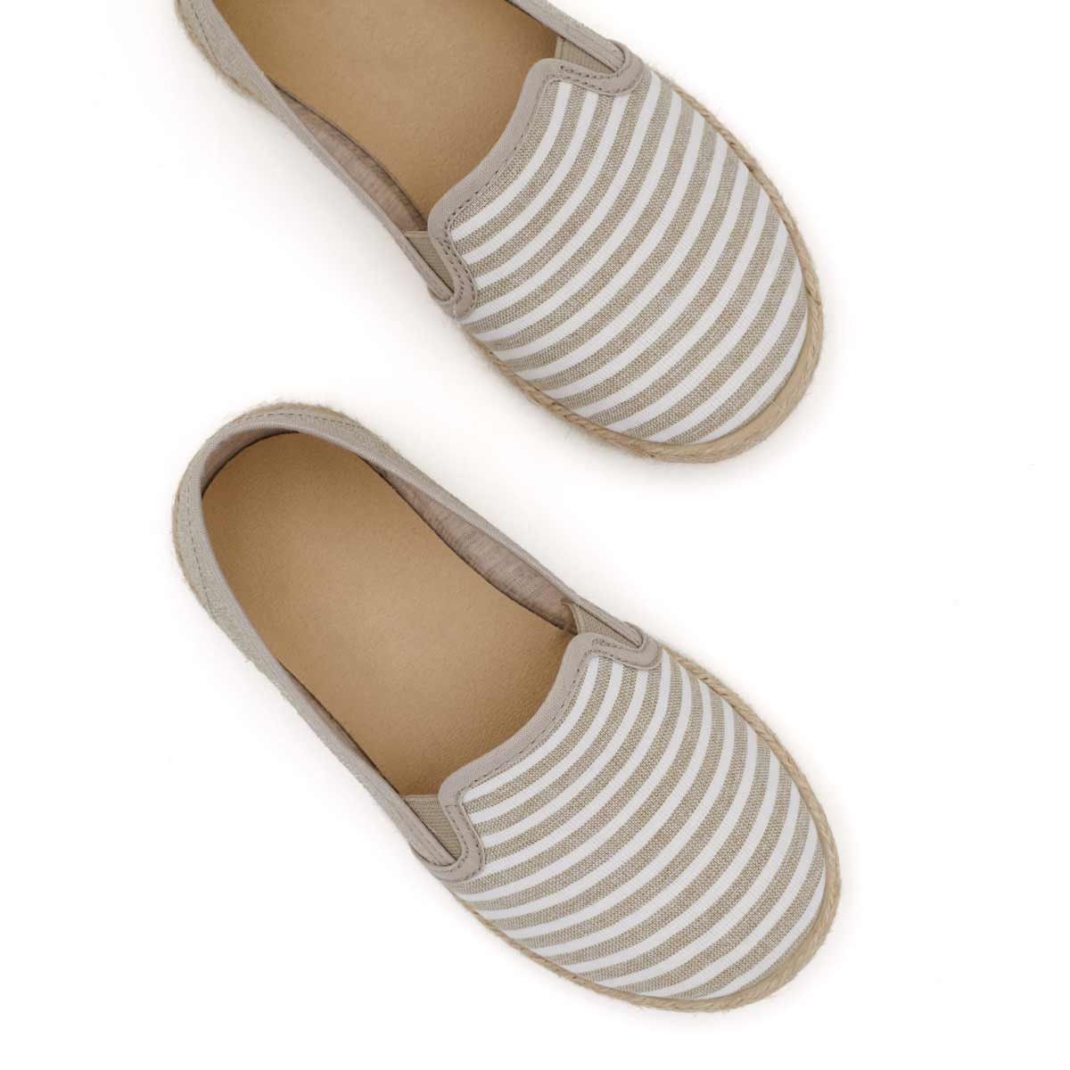 Alpargata Yute Rayas Blanco