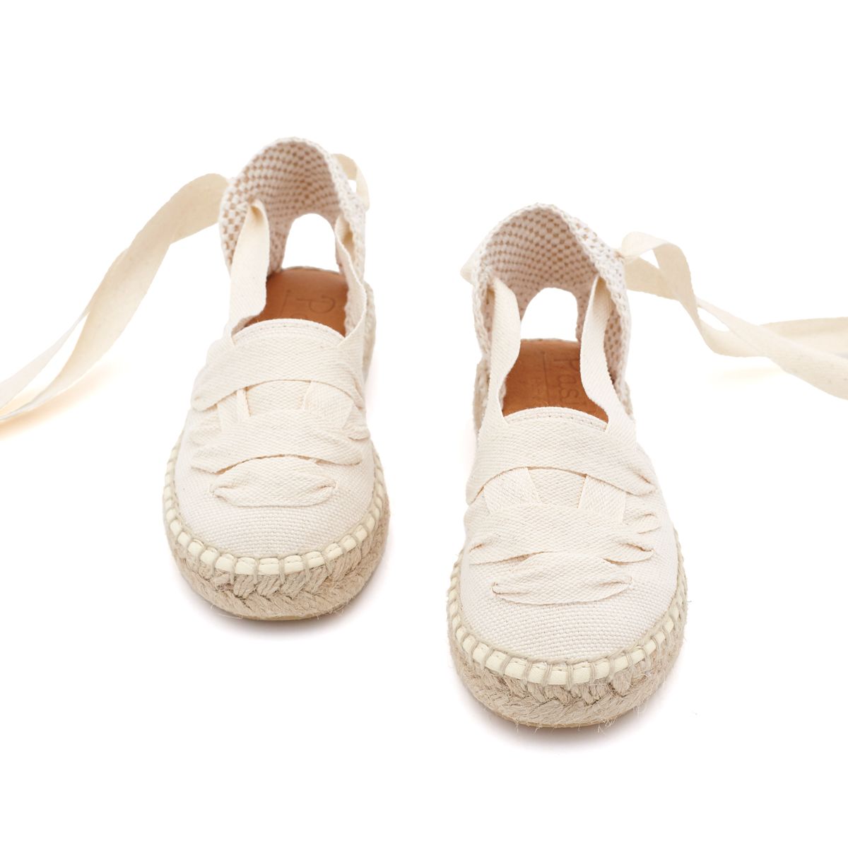 Alpargatas Valencianas Lazos Beige