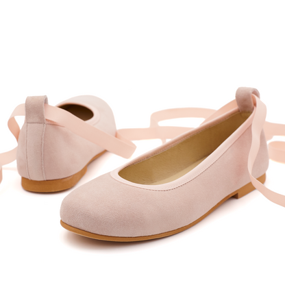 Bailarinas Lazos Elásticos y Pulseras Ante Nude