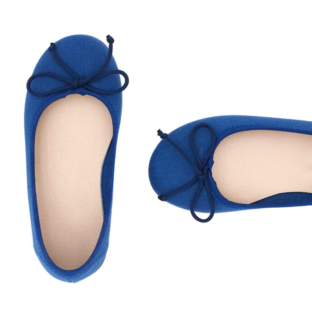 Bailarinas Lona Clásica Azul