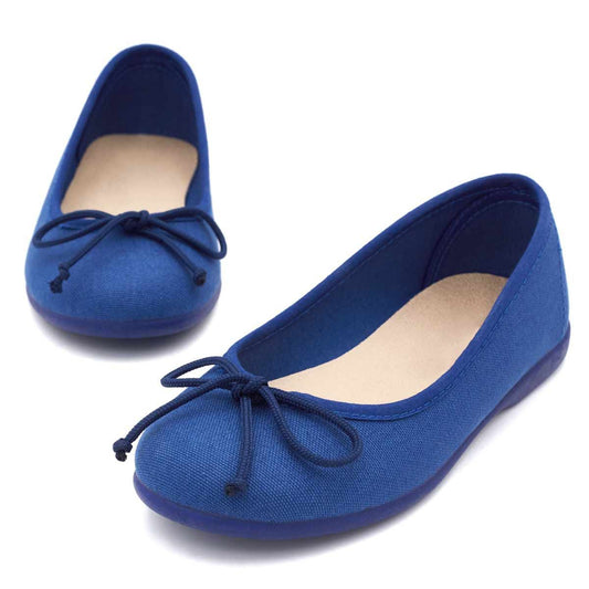 Bailarinas Lona Clásica Azul