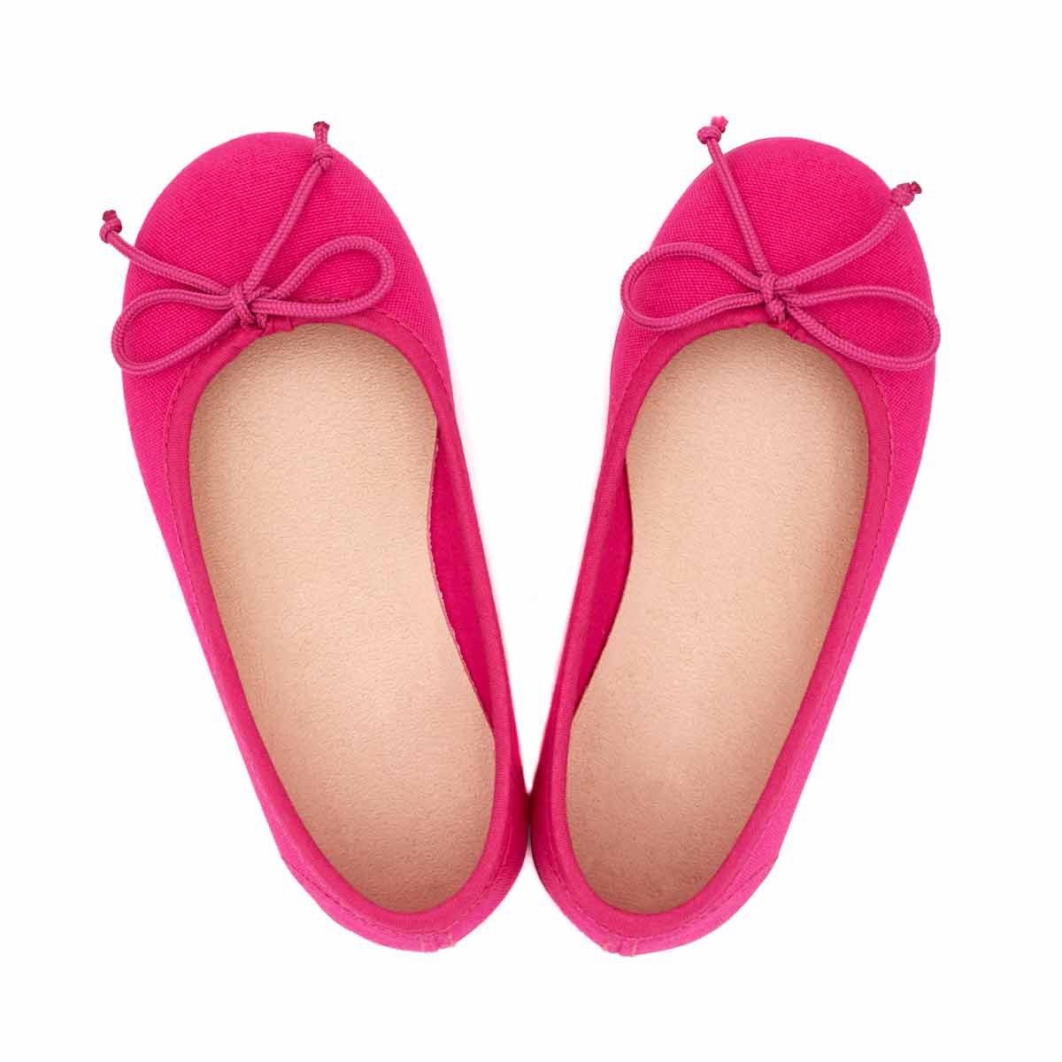 Bailarinas Lona Clásica Fucsia