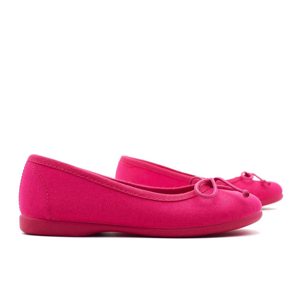 Bailarinas Lona Clásica Fucsia