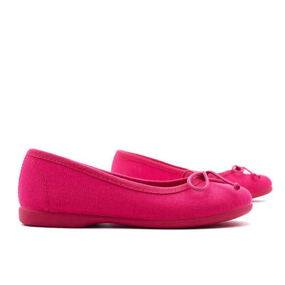 Bailarinas Lona Clásica Fucsia