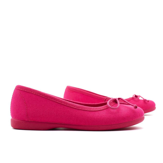 Bailarinas Lona Clásica Fucsia