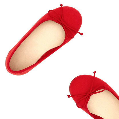 Bailarinas Lona Clásica Rojo