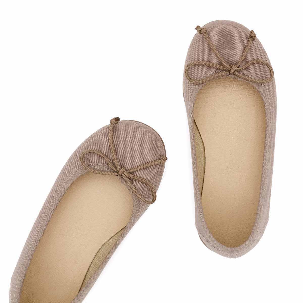 Bailarinas Lona Clásica Topo