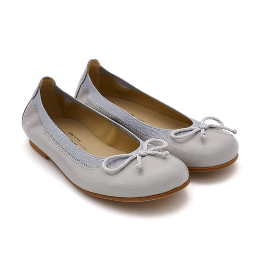 Bailarinas Niña Piel Charol Gris