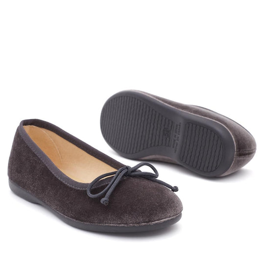 Bailarinas Terciopelo Gris