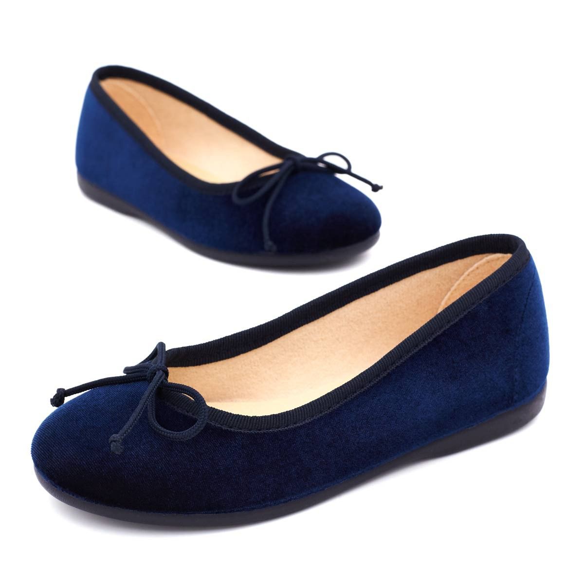 Bailarinas Terciopelo Marino