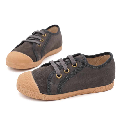Zapatilla Puntera Serraje Gris