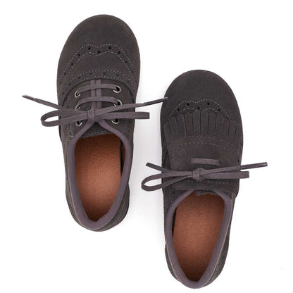 Blucher Flecos Serraje Gris