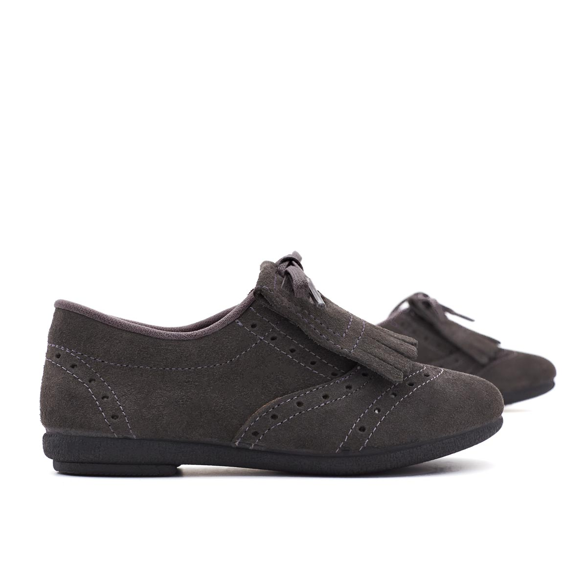 Blucher Flecos Serraje Gris