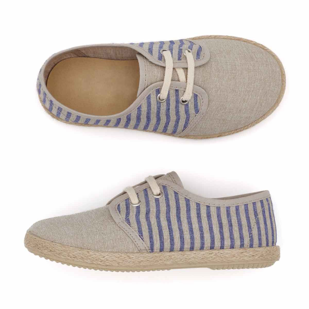 Blucher Yute Rayas Azul