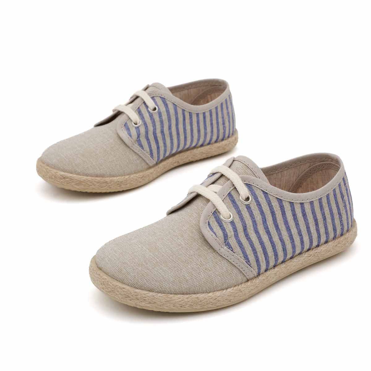 Blucher Yute Rayas Azul
