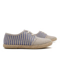 Blue Striped Jute Blucher