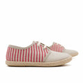 Red Striped Jute Bluchers