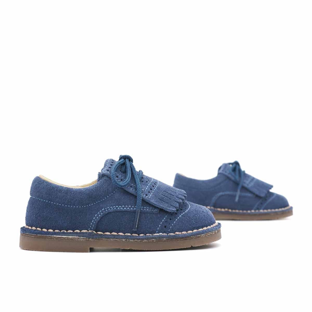 Blucher Bebé Serraje Flecos Azul