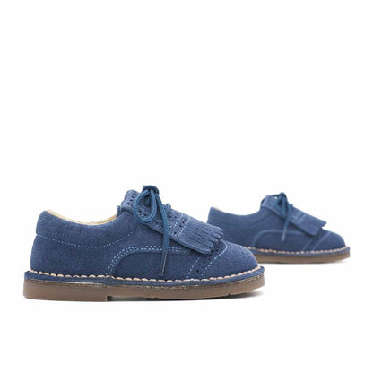Blucher Bebé Serraje Flecos Azul
