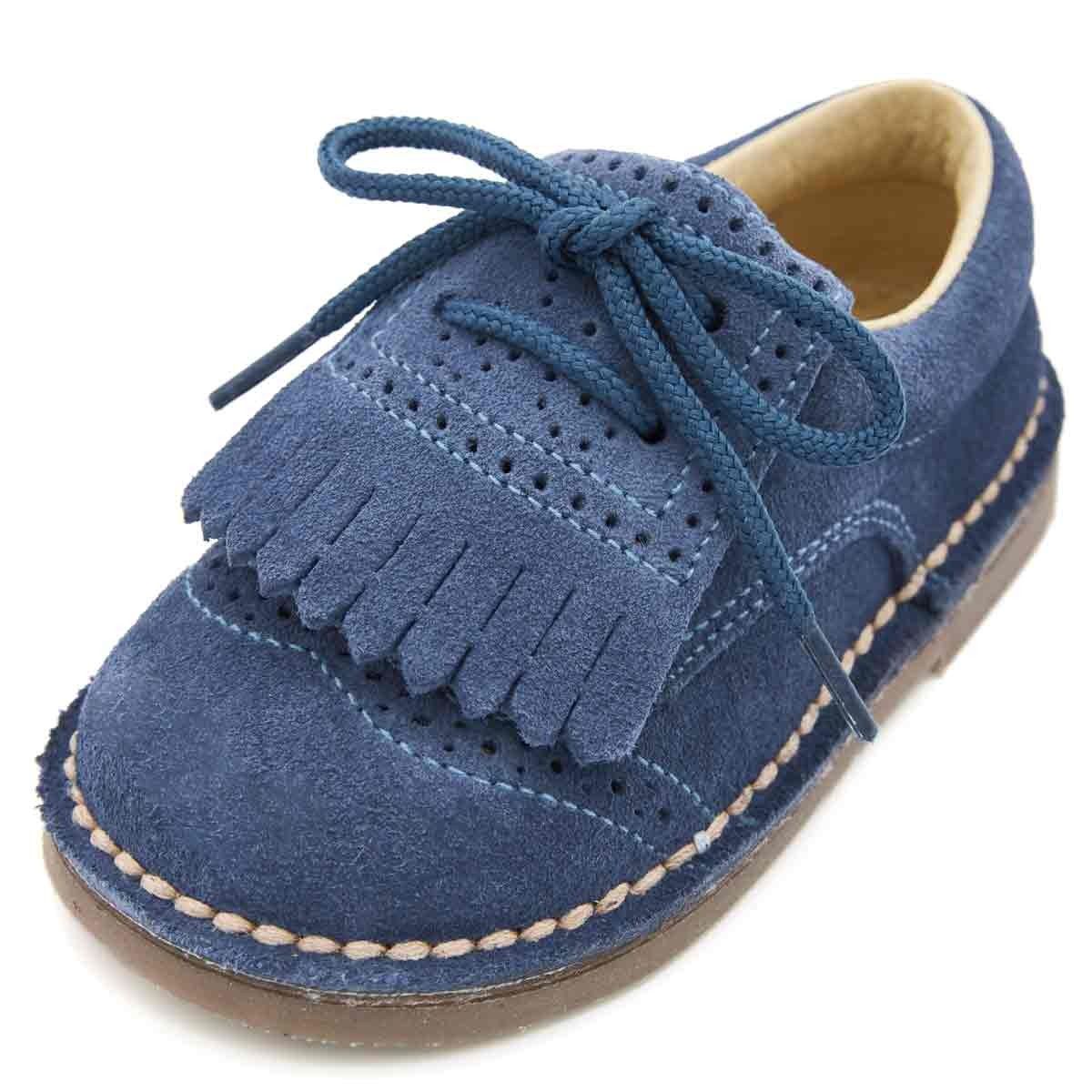 Blucher Bebé Serraje Flecos Azul