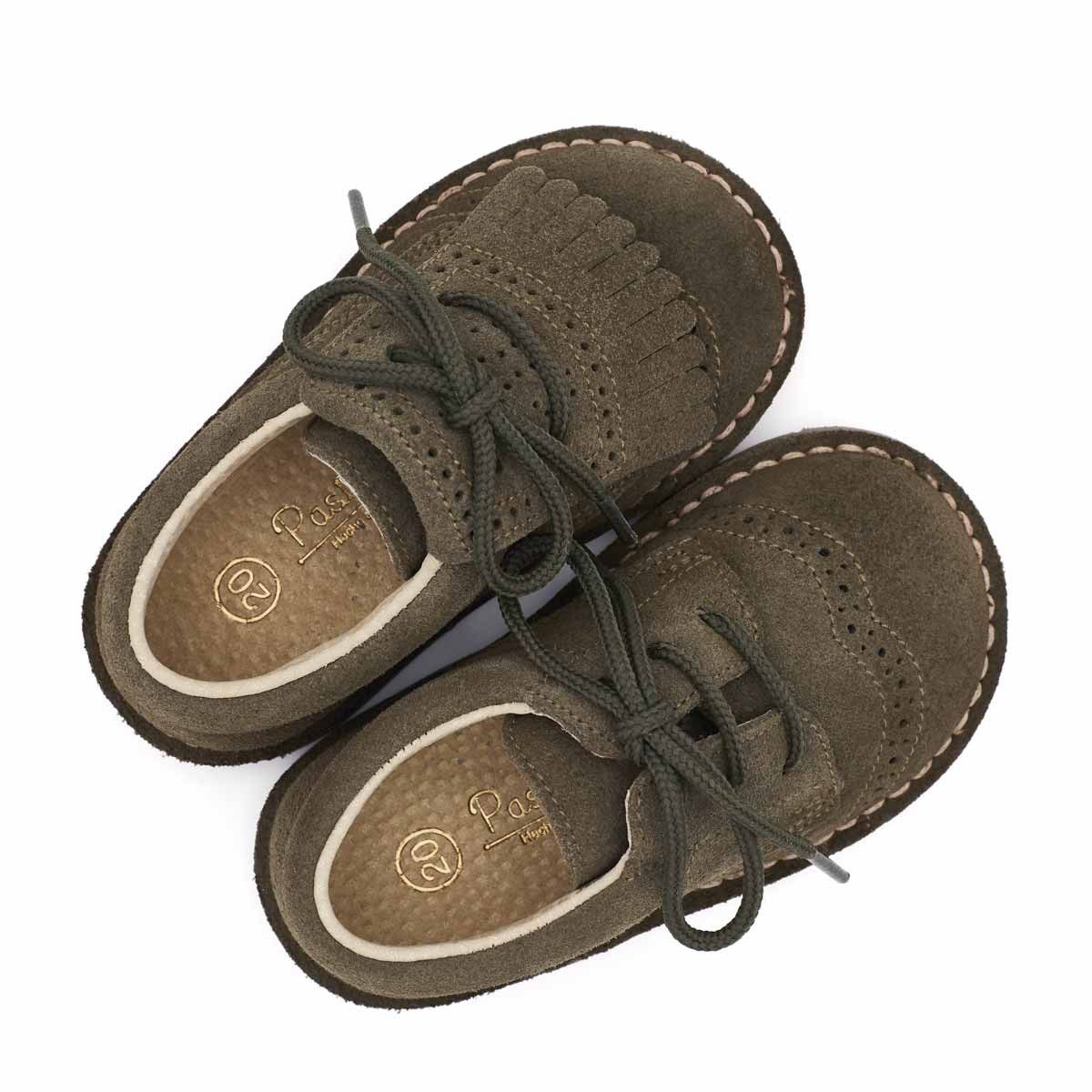 Blucher Bebé Serraje Flecos Verde