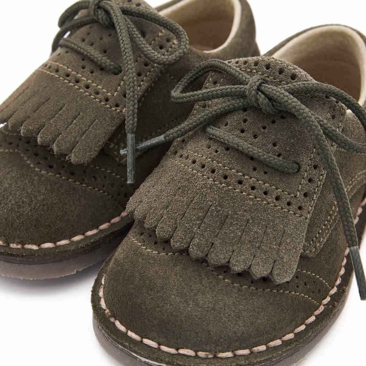 Blucher Bebé Serraje Flecos Verde