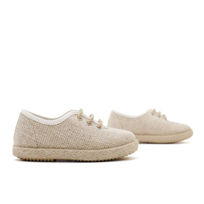 Blucher Niño Yute Lino Natural