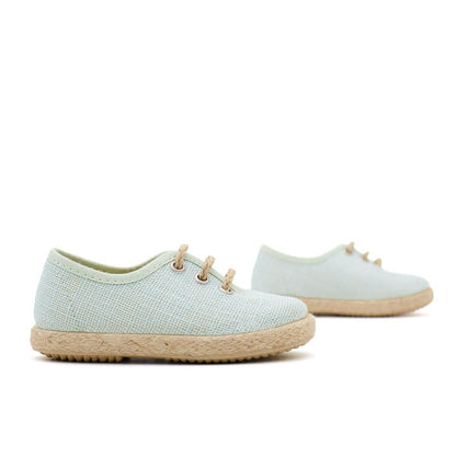 Blucher Niño Yute Lino Salvia