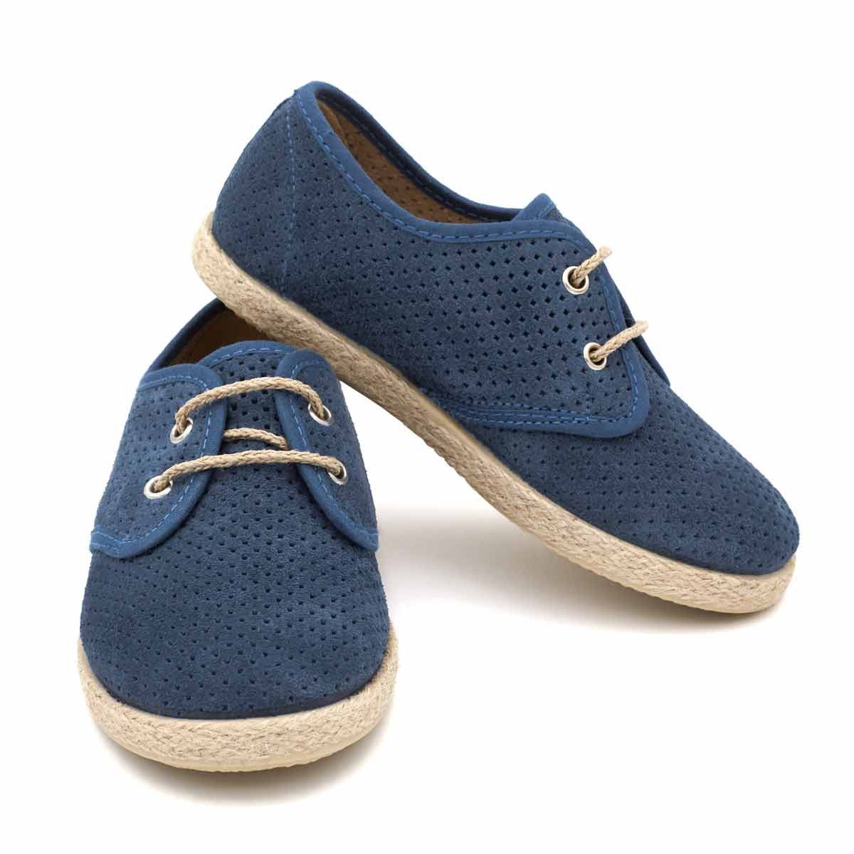 Blucher Yute Serraje Azul