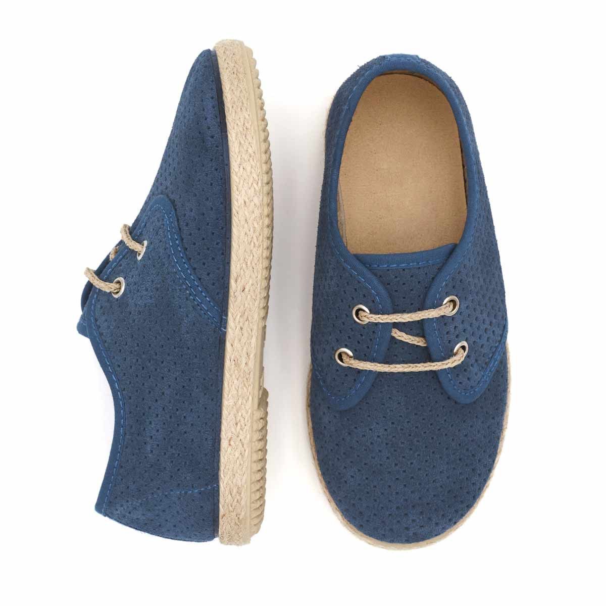 Blucher Yute Serraje Azul