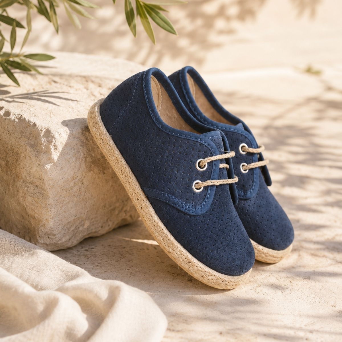 Blucher Yute Serraje Azul