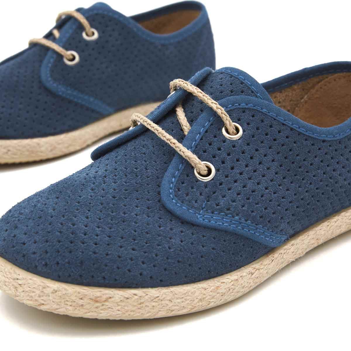 Blucher Yute Serraje Azul