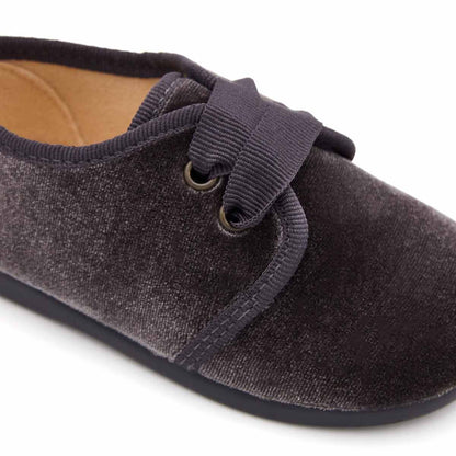 Blucher Terciopelo Gris