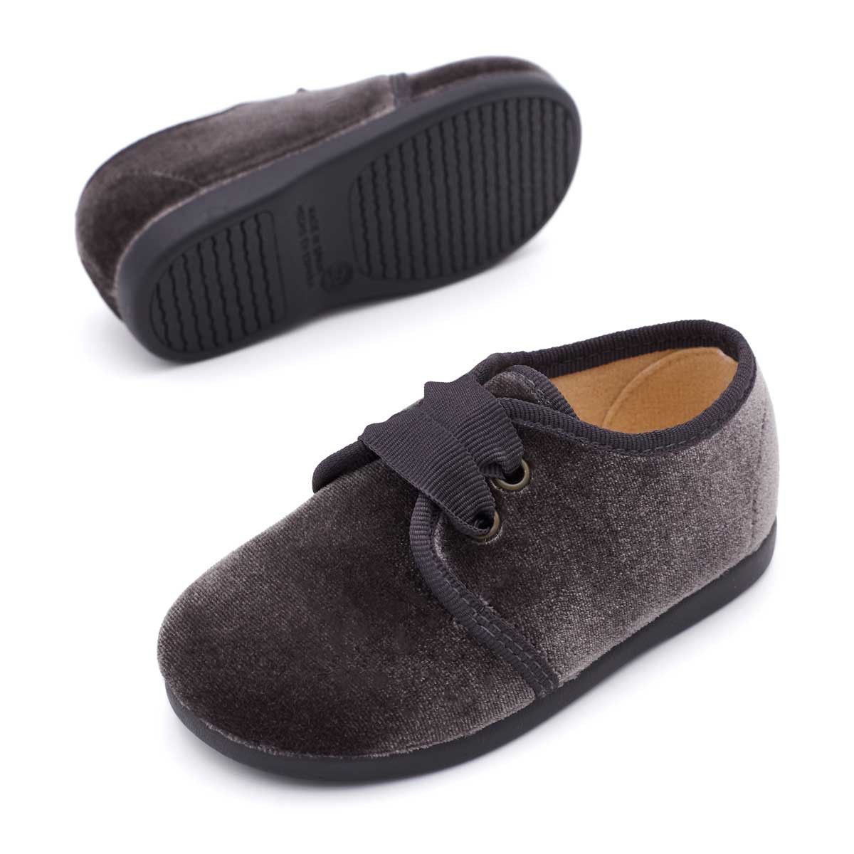 Blucher Terciopelo Gris