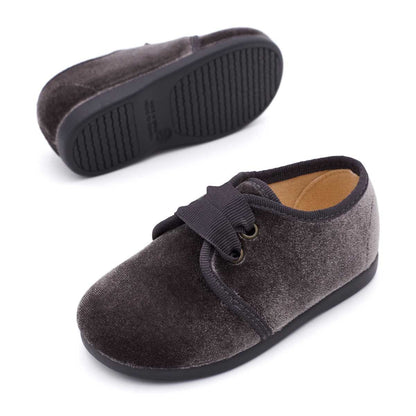 Blucher Terciopelo Gris
