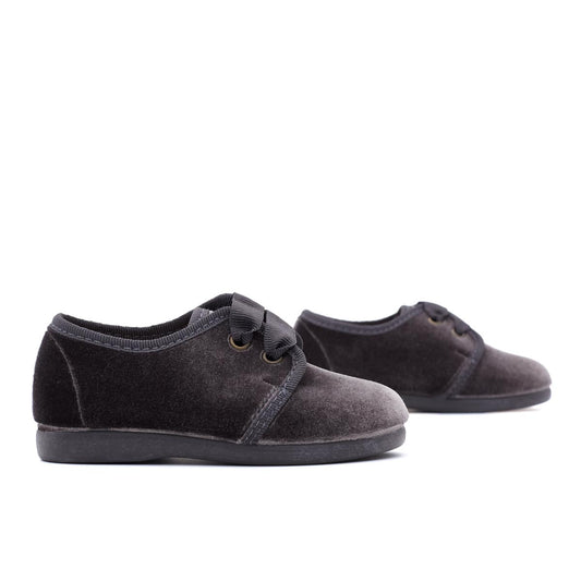Blucher Terciopelo Gris