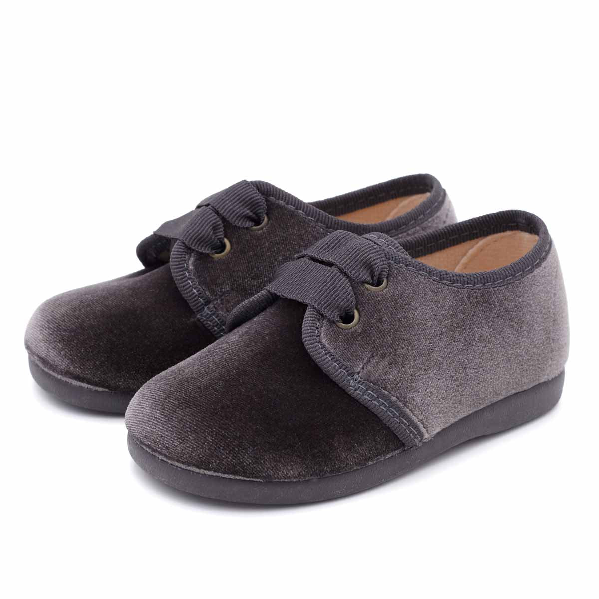 Blucher Terciopelo Gris