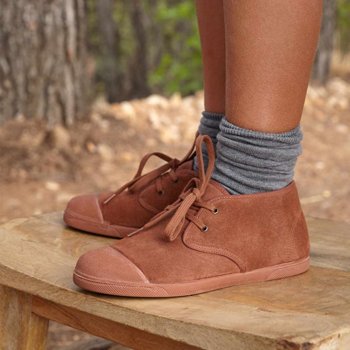 Botas Barefoot Borreguito Serraje Terracota