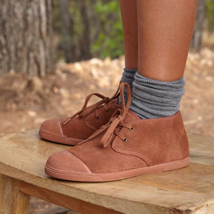 Botas Barefoot Borreguito Serraje Terracota