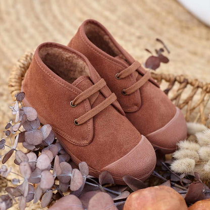 Botas Barefoot Borreguito Serraje Terracota