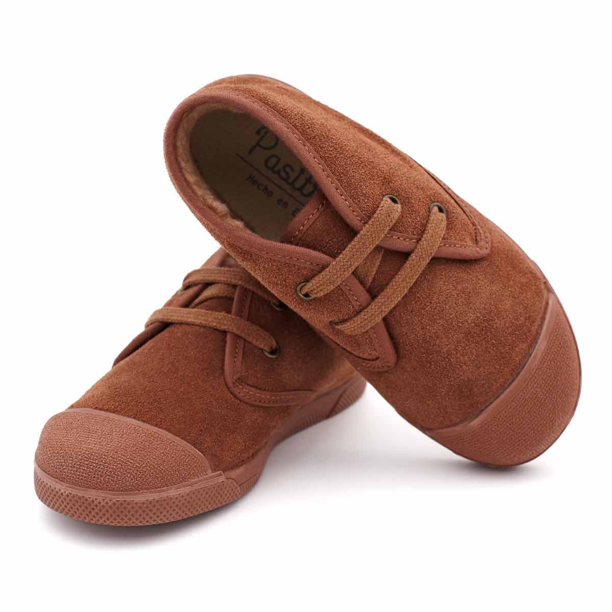 Botas Barefoot Borreguito Serraje Terracota