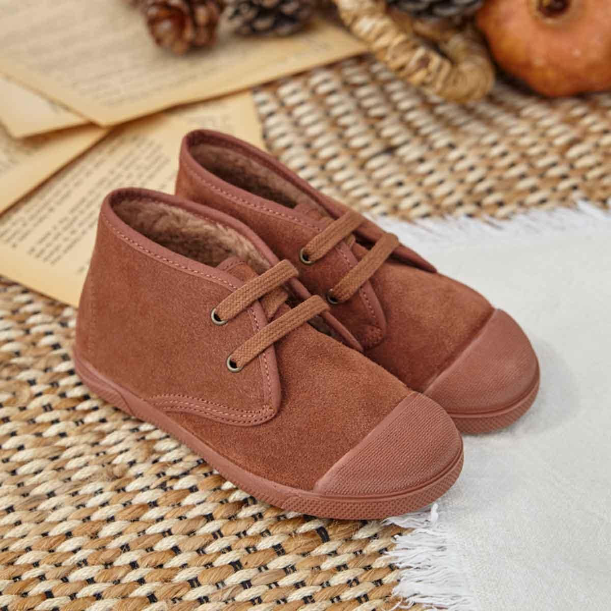 Botas Barefoot Borreguito Serraje Terracota