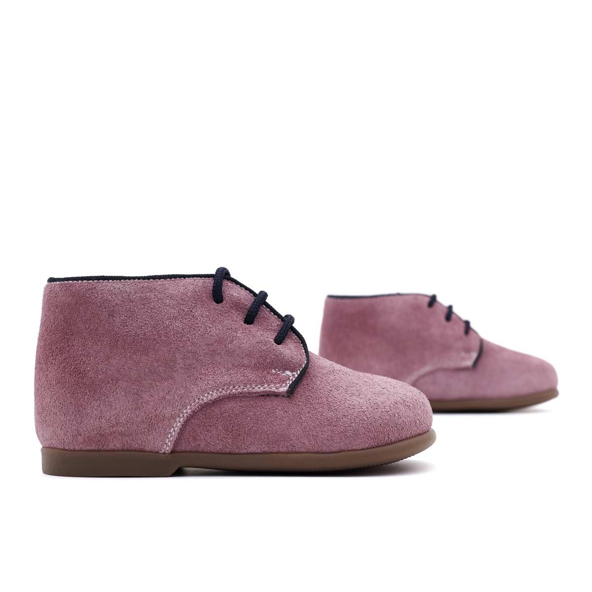 Botas Bebé Serraje Malva