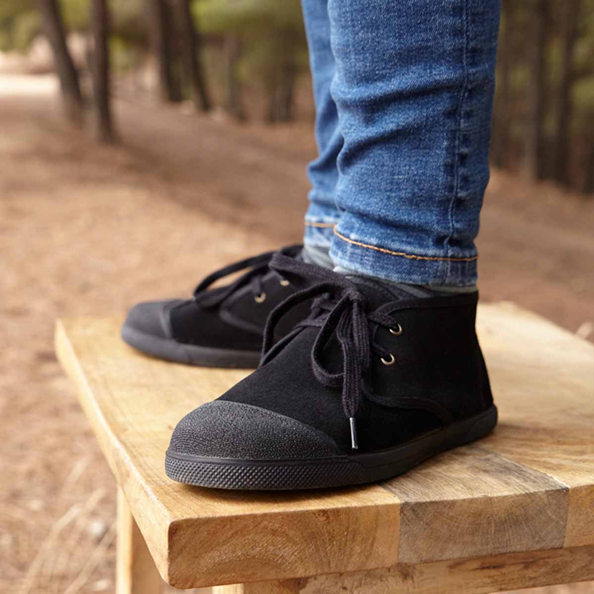 Botas Barefoot Serraje Negro