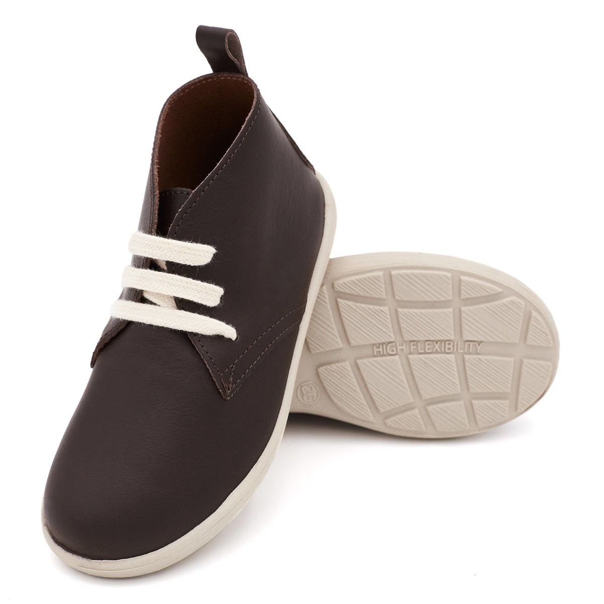 Botas Deportivas Piel Marrón